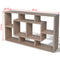 Floating Wall Display Shelf 8 Compartments - Oak Colour