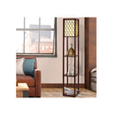 Floor Lamp Led Storage Shelf Brown