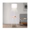 Floor Lamp Shade With Wooden Table Shelf