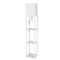 Floor Lamp Storage Shelf Led Wood Standing Reading Corner Light