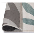 Floral Soft Grey Blue Rug 160 X 230 Cm