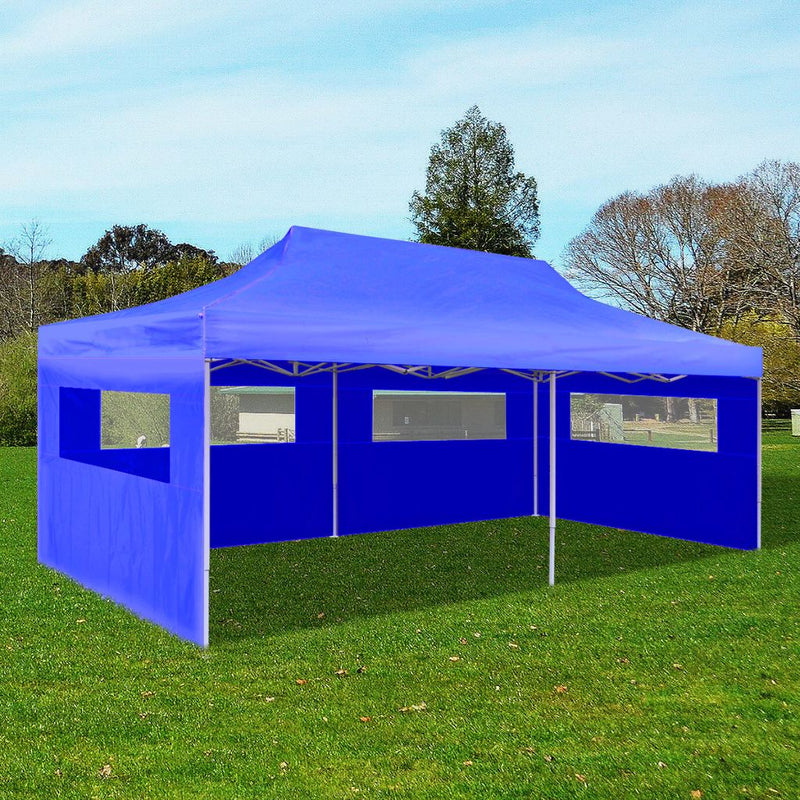 Fold-able Pop-up Party Tent 3 x 6 M - Blue