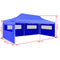 Fold-able Pop-up Party Tent 3 x 6 M - Blue