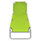 Fold-able Sun Lounger With Adjustable Backrest - Apple Green