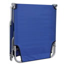 Fold-able Sun Lounger With Adjustable Backrest - Blue