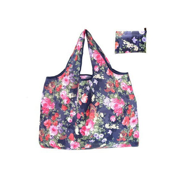 Foldable And Reusable Grocery Bag Floral
