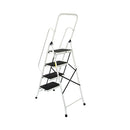 Foldable Non Slip 4 Step Steel Ladder