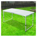 Aluminium Folding Table 120Cm Portable Indoor Outdoor Picnic Party