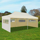 Foldable 3m x 6m Pop-up Party Tent - Cream