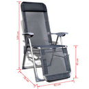 Foldable/Adjustable Aluminum Camping Chairs with Footrest (Set of 2)