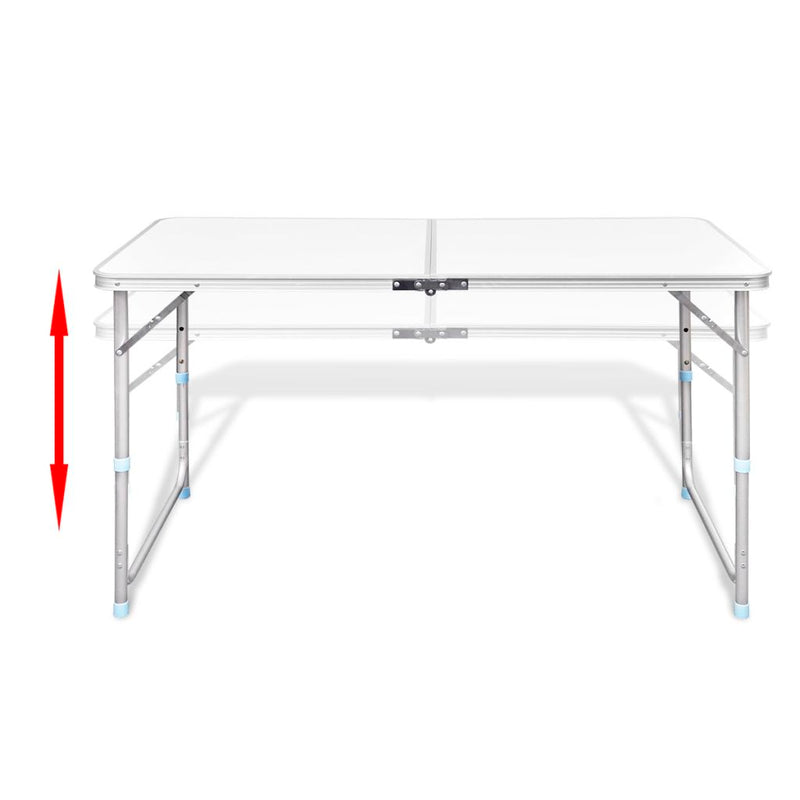 Foldable Aluminum Camping Table (120cm x 60cm)