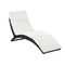 Foldable Sunlounger With Cushion Poly Rattan Black
