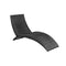 Foldable Sunlounger With Cushion Poly Rattan Black