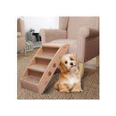 Folding Dog Stairs Brown