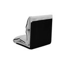 Folding Floor Chair Light Grey Microfibre