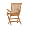 Folding Garden Chairs 2 Pcs Solid Teak Wood 55 X 60 X 89 Cm