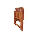 Folding Garden Chairs 3 Pcs Solid Acacia Wood