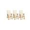 Folding Garden Chairs 3 Pcs With Cushions Solid Acacia Wood