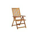 Folding Garden Chairs 3 Pcs With Cushions Solid Acacia Wood
