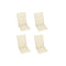 Folding Garden Chairs 3 Pcs With Cushions Solid Acacia Wood