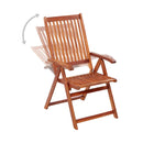 Folding Garden Chairs 6 Pcs Solid Acacia Wood