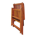 Folding Garden Chairs 6 Pcs Solid Acacia Wood