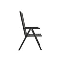 Folding Garden Chairs 6 Pcs Textilene Black