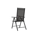 Folding Garden Chairs 6 Pcs Textilene Black