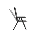 Folding Garden Chairs 6 Pcs Textilene Black