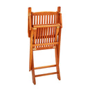Folding Garden Chairs 8 Pcs Solid Eucalyptus Wood