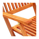 Folding Garden Chairs 8 Pcs Solid Eucalyptus Wood
