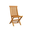 Folding Garden Chairs 8 Pcs Solid Teak Wood