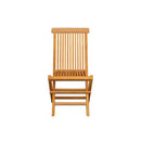 Folding Garden Chairs 8 Pcs Solid Teak Wood