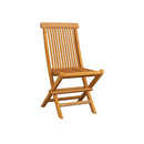 Folding Garden Chairs 8 Pcs Solid Teak Wood
