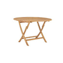 Folding Garden Table 120 Cm Solid Teak Wood