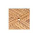 Folding Garden Table 120 Cm Solid Teak Wood