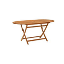 Folding Garden Table 160 X 85 X 75 Cm Solid Eucalyptus Wood