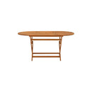 Folding Garden Table 160 X 85 X 75 Cm Solid Eucalyptus Wood