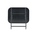 Folding Garden Table Grey 100 X 75 X 72 Cm Glass And Steel