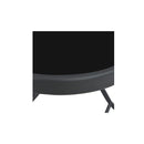 Folding Garden Table Grey 100 X 75 X 72 Cm Glass And Steel