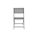 Folding Outdoor Chairs 4 Pcs Grey Steel And Textilene