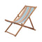 Fabric And Wooden Frame Folding Beach Chair