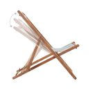 Fabric And Wooden Frame Folding Beach Chair