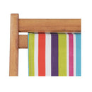 Fabric And Wooden Frame Folding Beach Chair