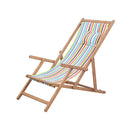 Folding Beach Chair Fabric And Wooden Frame