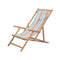 Folding Beach Chair Fabric And Wooden Frame