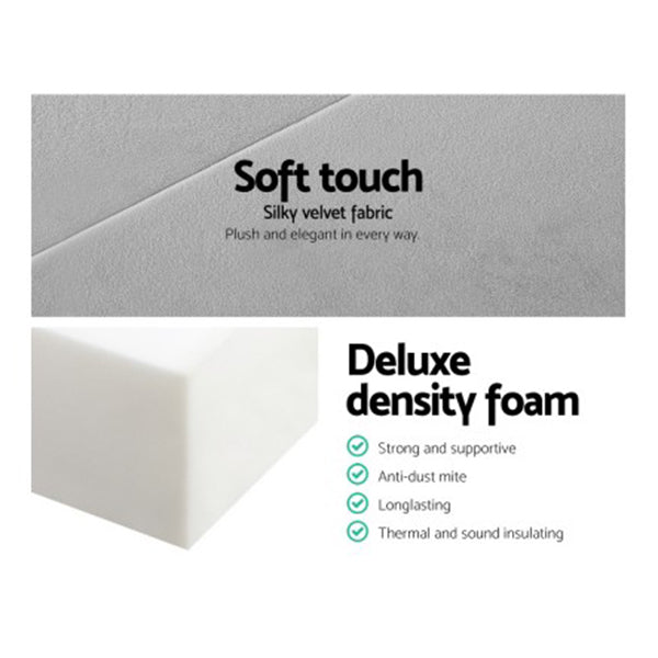 Folding Foam Mattress Light Grey