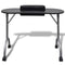 Folding Manicure Nail Table with Castors - Black