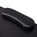 Folding Manicure Nail Table with Castors - Black