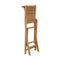 Folding Outdoor Bar Stools 2 Pcs Solid Teak Wood